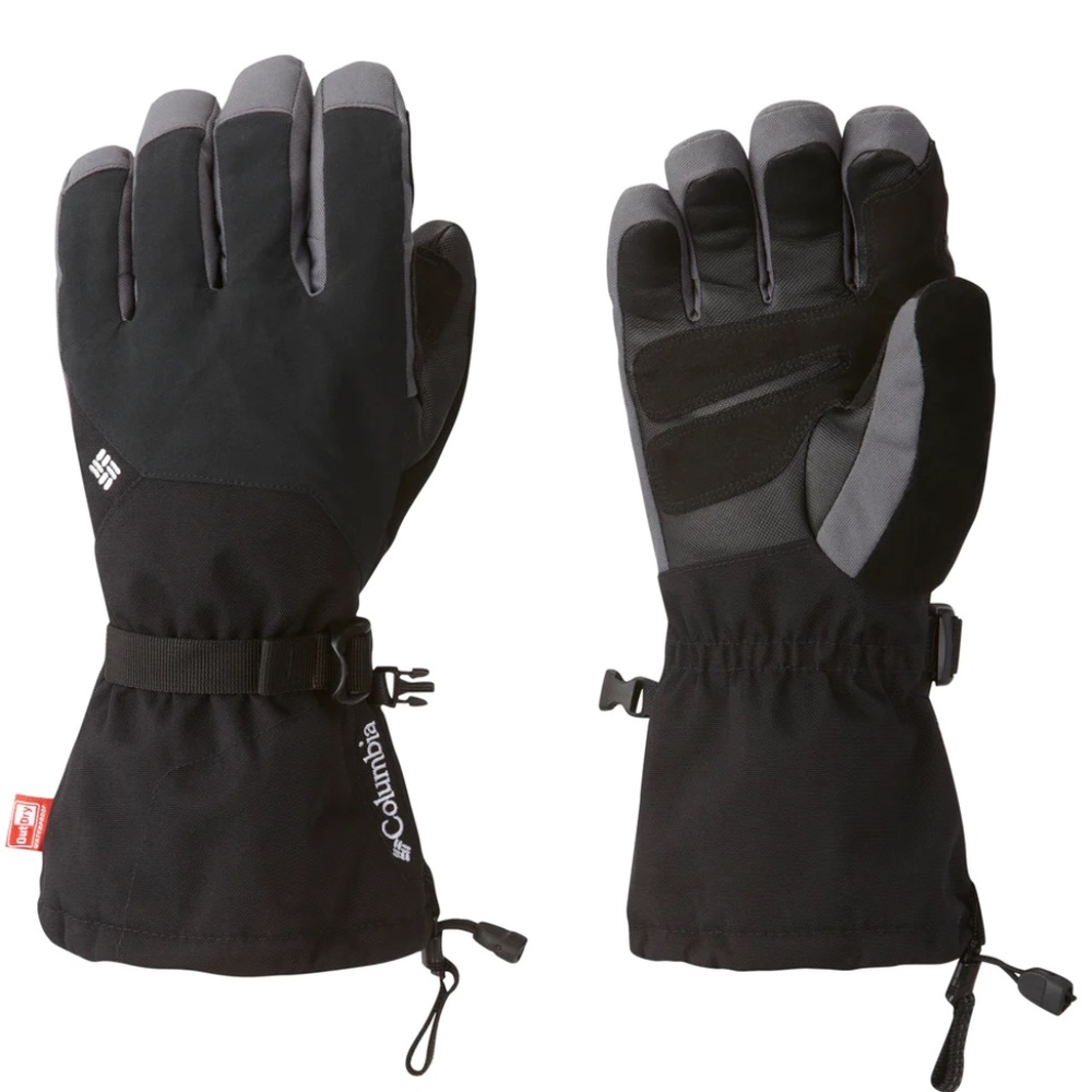 Columbia Mens' Black Inferno Range Outcry Ski Gloves Small SM9506